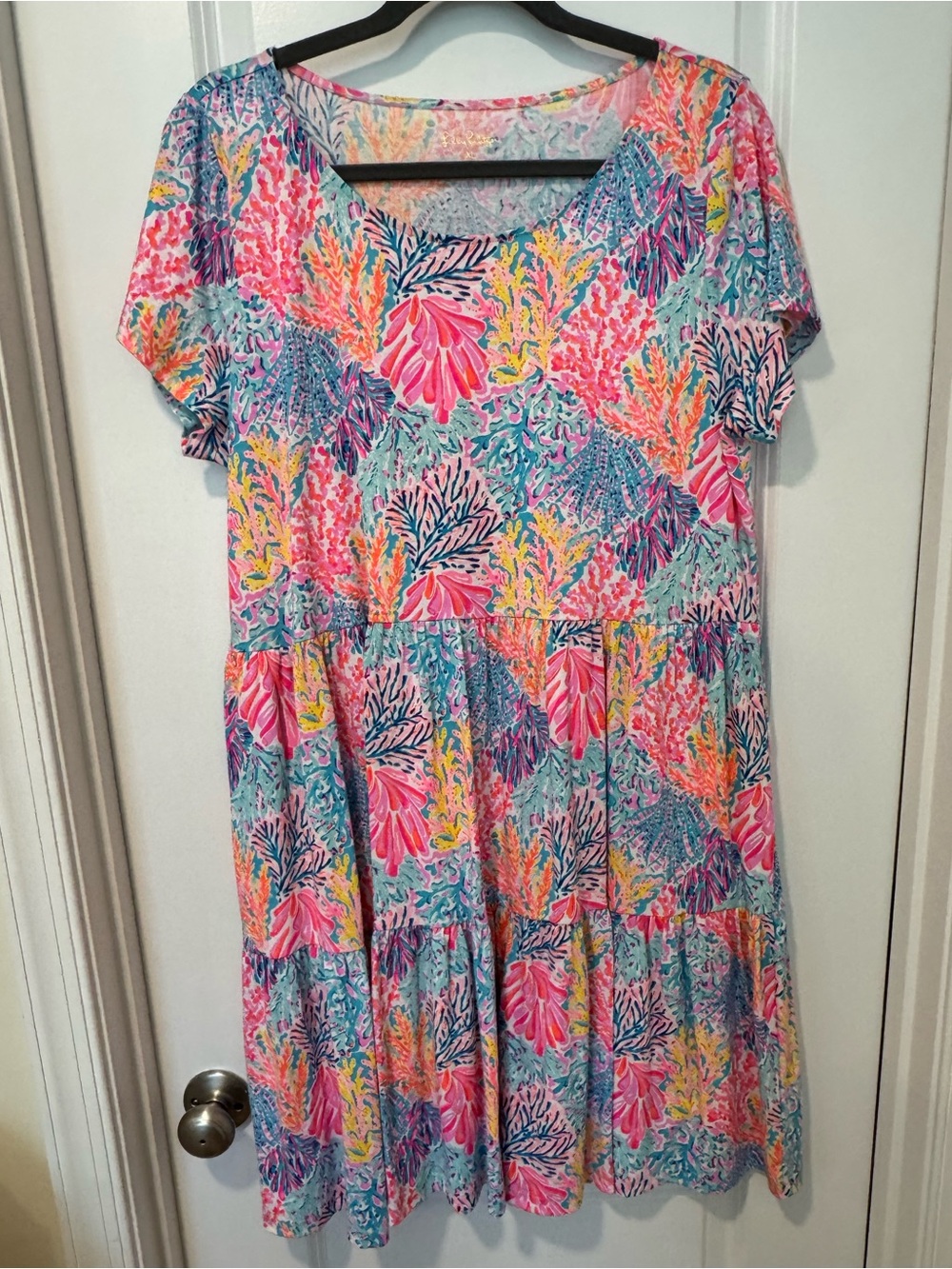 Lilly Pulitzer Geanna Short Sleeve Swing Dress XL